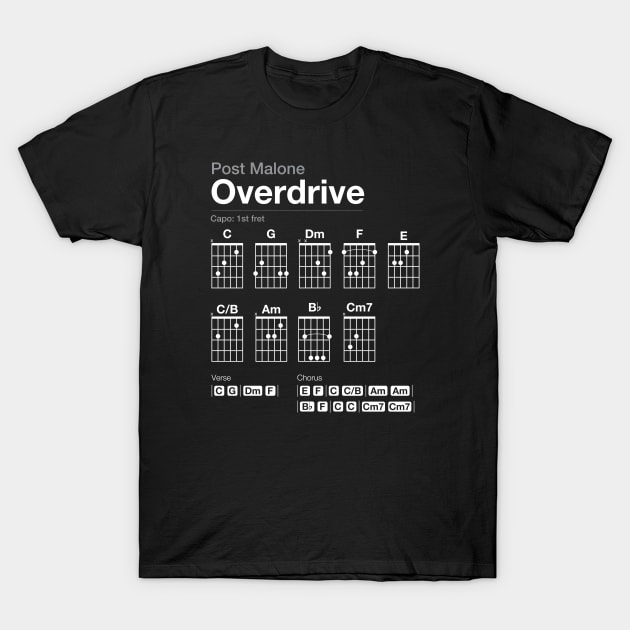 Post Malone - Overdrive T-Shirt by GrizzlyChomps